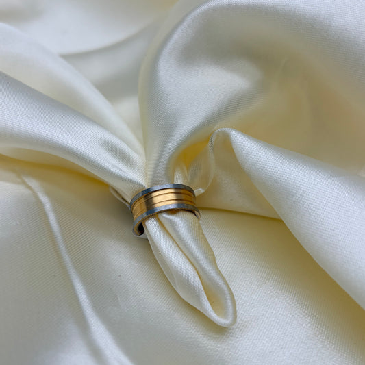 ANILLO DORADO Y PLATEADO