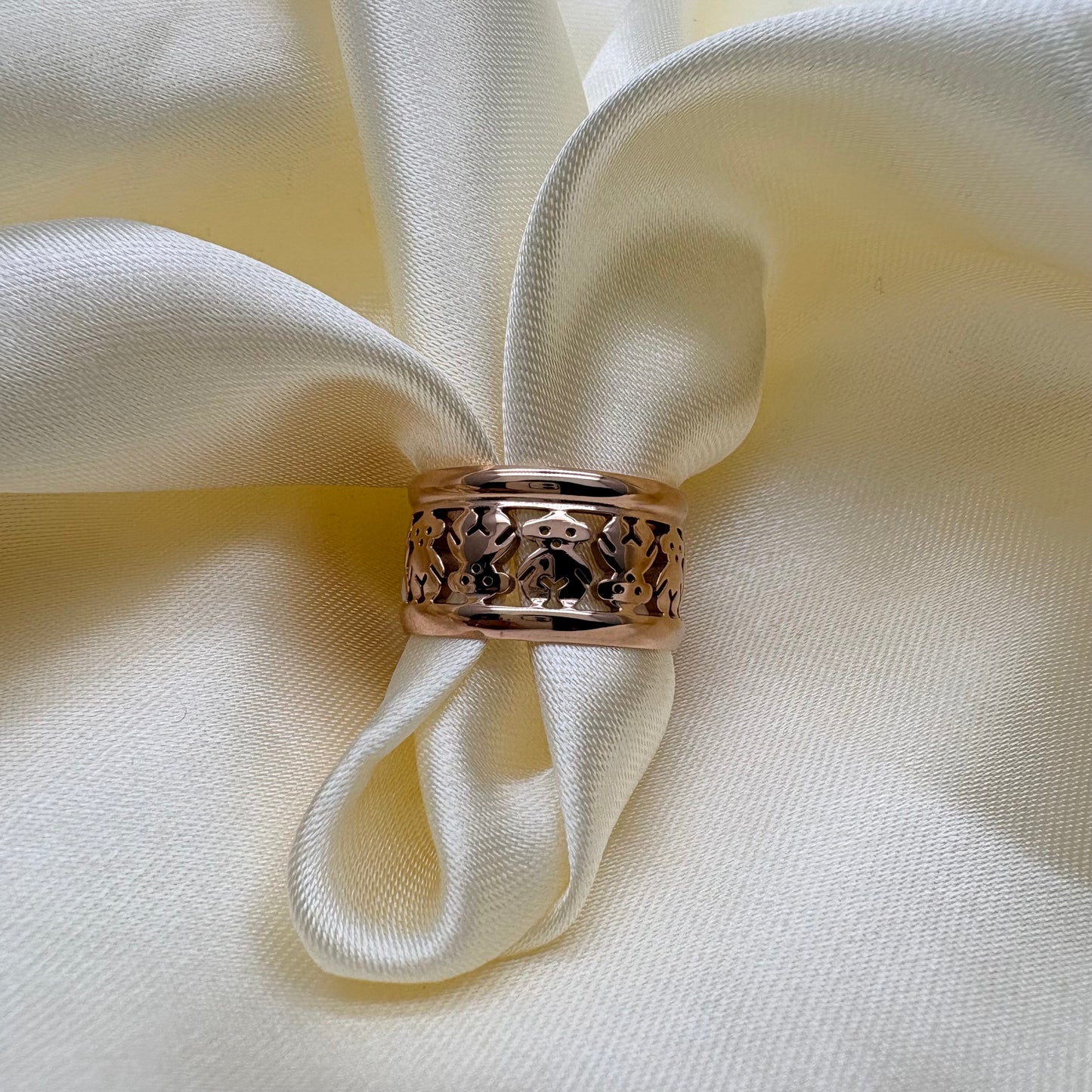 ANILLO OSO ORO ROSA