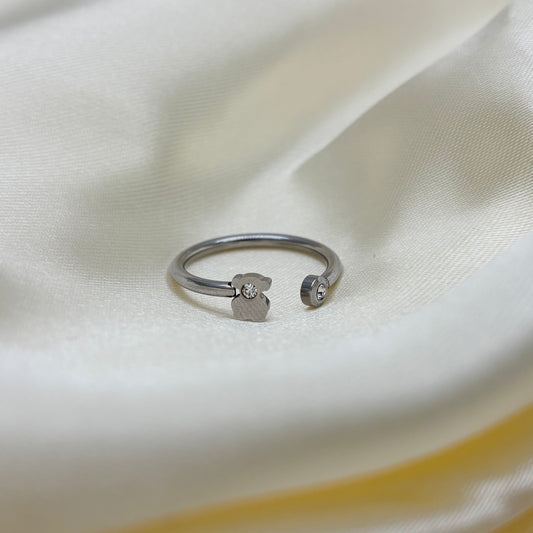 ANILLO PLATEADO OSO