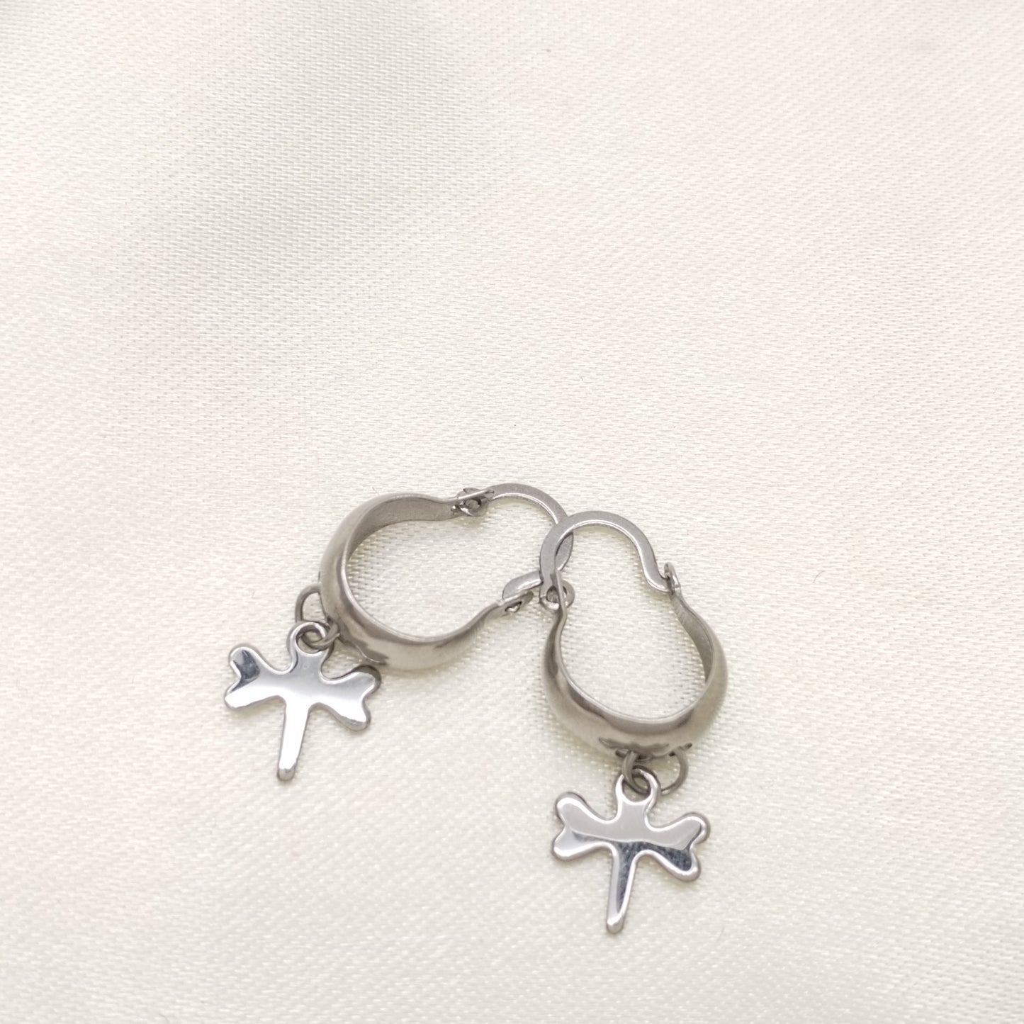 ARETE HOGGIES PLATEADO