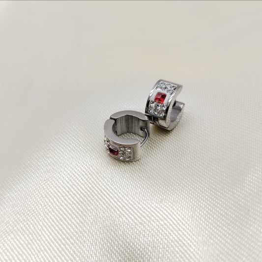 ARETE HOGGIES PLATEADO