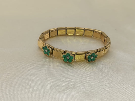 PULSERA ELASTICA TREBOL