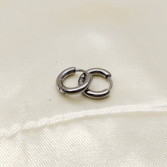 ARETE HOGGIES PLATEADO