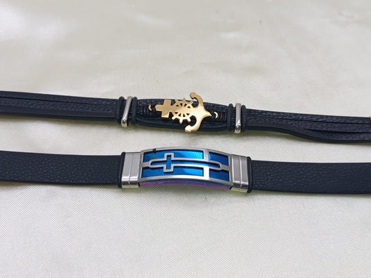 PULSERA CUERO HOMBRE